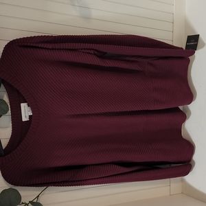 LIZ CLAIBORNE XL SWEATER BURGANDY